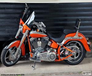 yapboz Harley Davidson turuncu